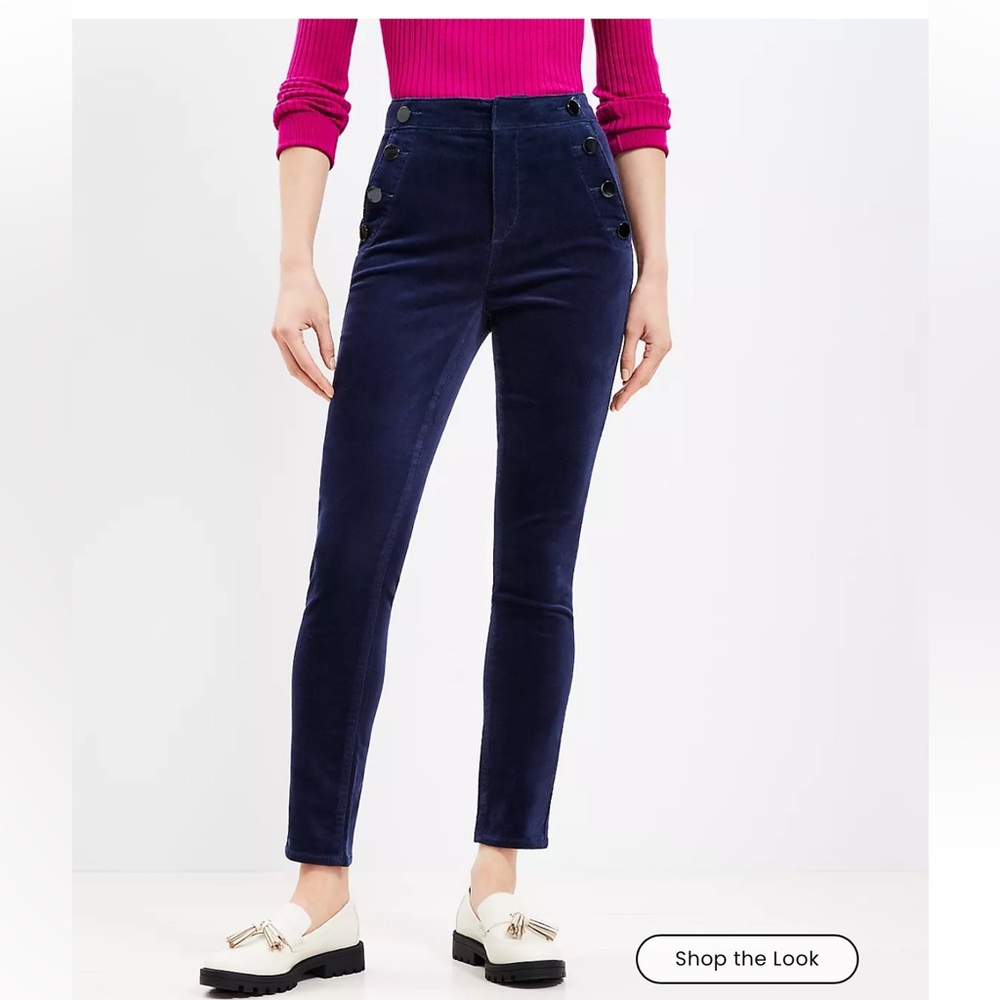 Final Sale 🔥Mariner Skinny Pants in Velvet Size 28 - Picture 2 of 10